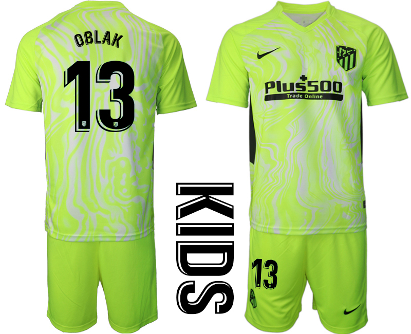 2021 Atltico Madrid away youth #13 soccer jerseys